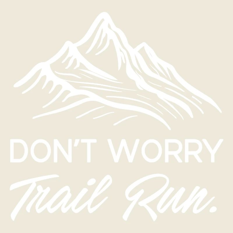 Ne vous inquiétez pas. Course en sentier.