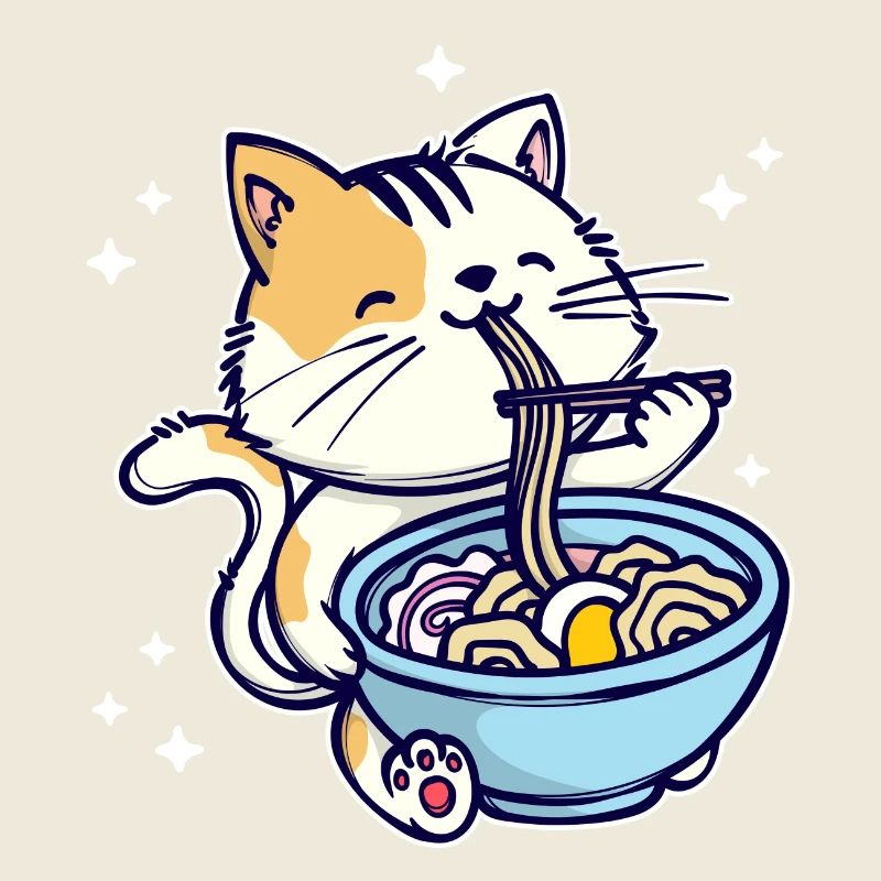 Ramen Anime Manga Comic Cat Animation Japon