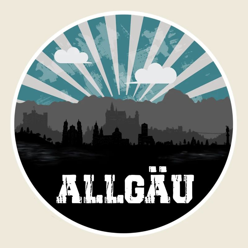 Allgäu Blue Hour Skyline