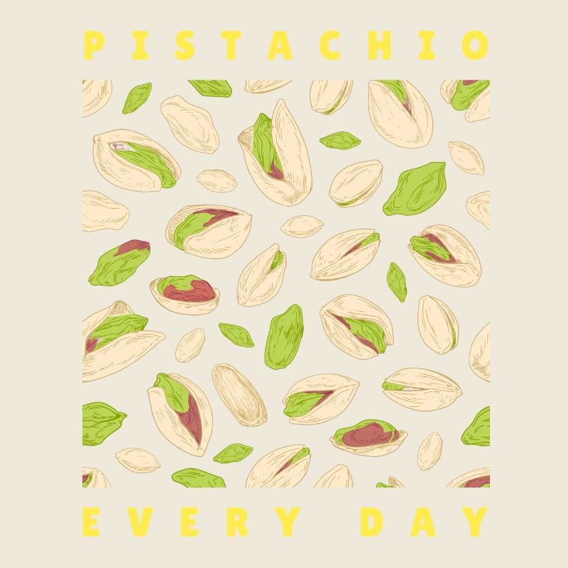 Pistachio Nuts Pattern for Apparel