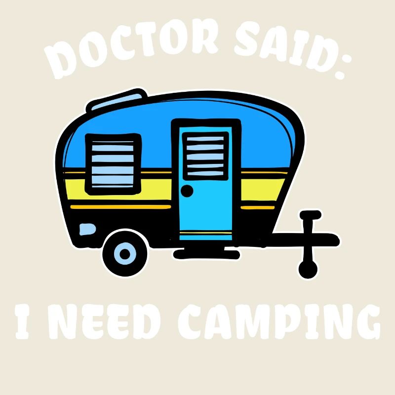 Urlaub Statement Wohnwagen Camping Wanderer