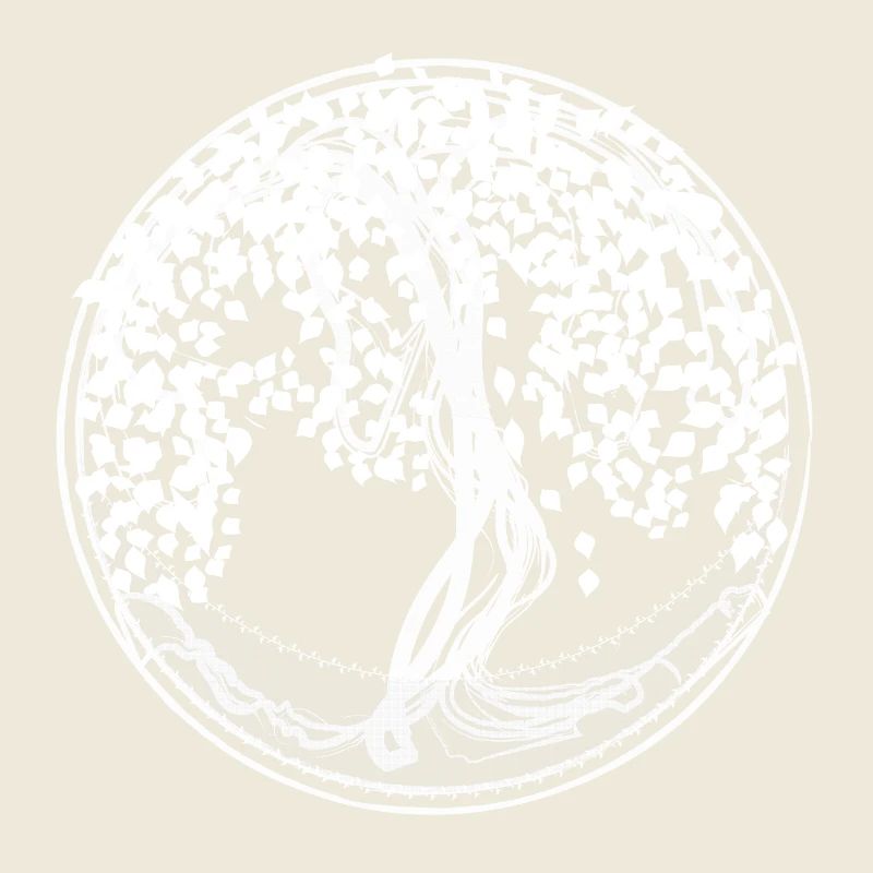 Circle Tree Silhouettes