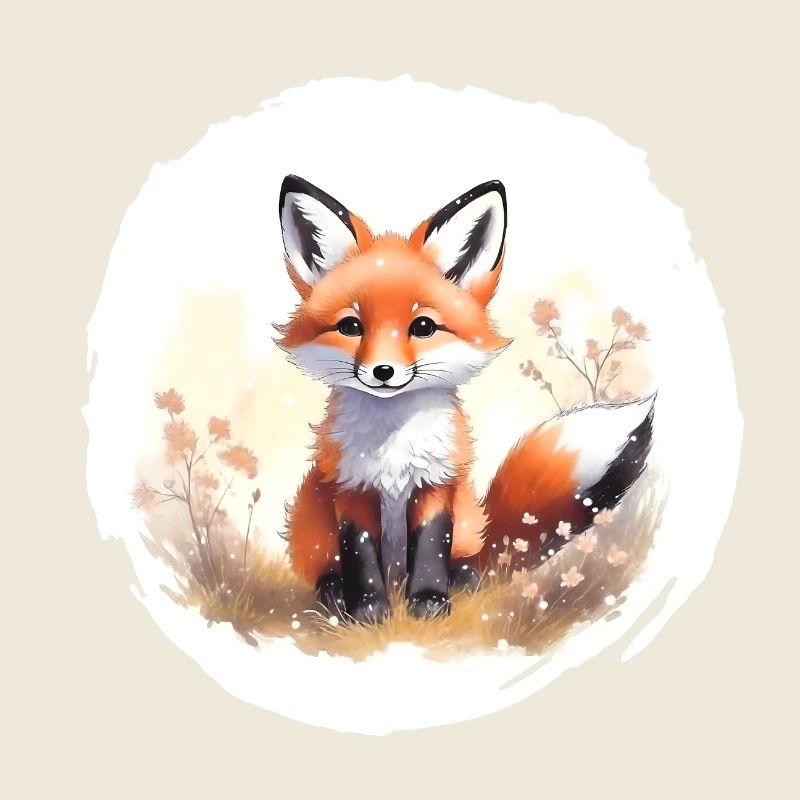Fuchs Aquarell