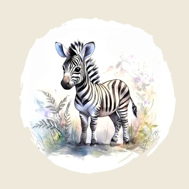 Aquarell Zebra