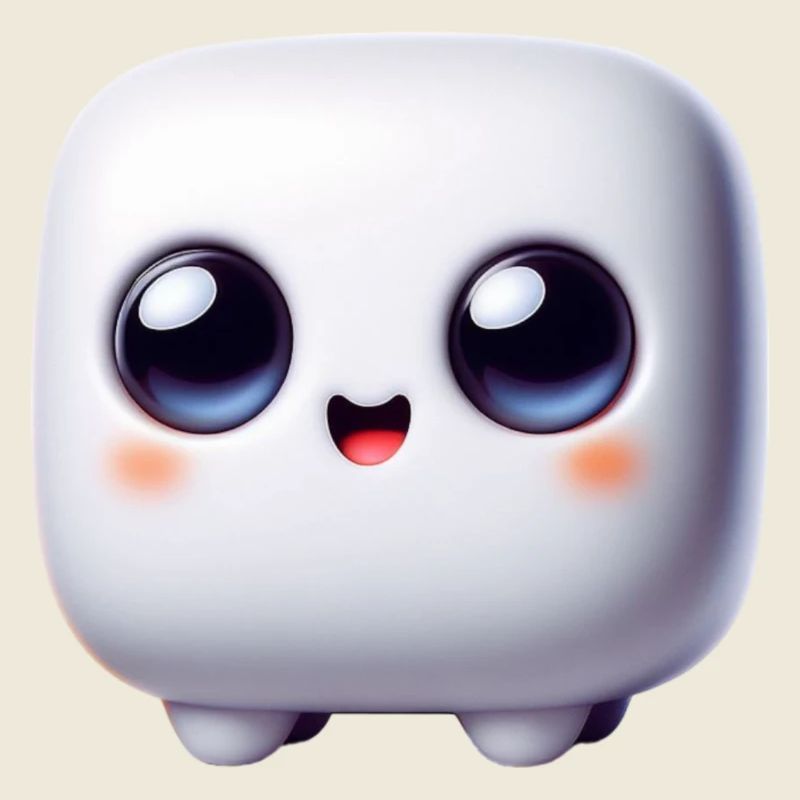 Face du Cube Kawaii – Bloc mignon