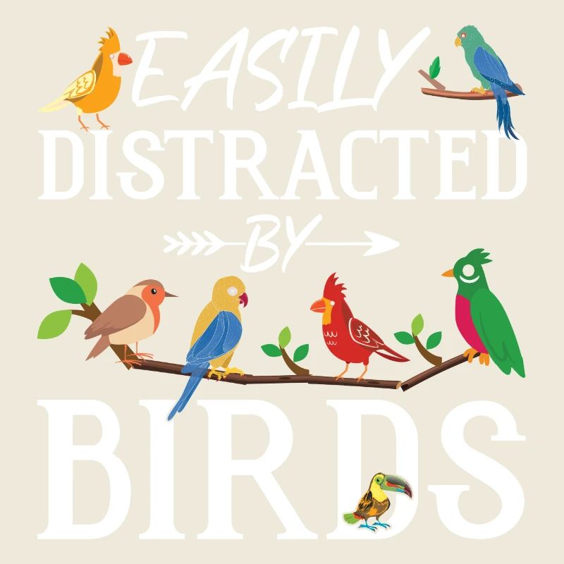 Facilement distrait par les oiseaux