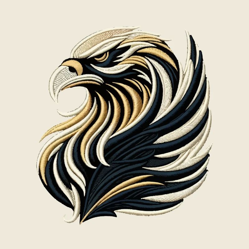 Majestic Embroidered Eagle