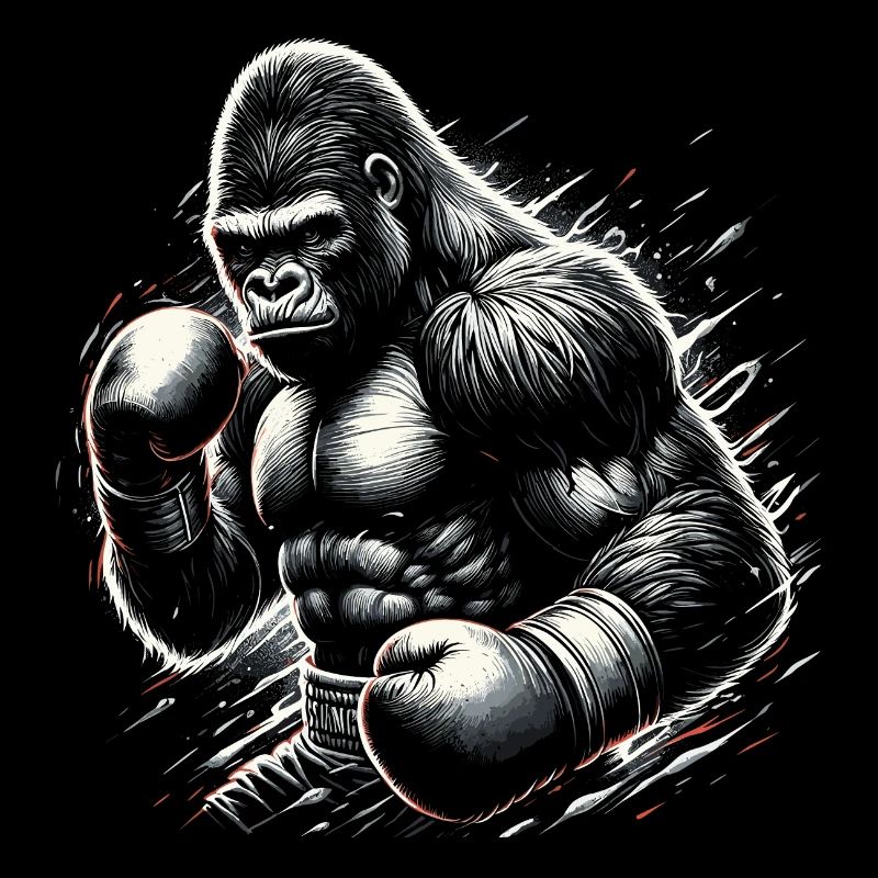 Gorille Boxer combattant boxe cadeau