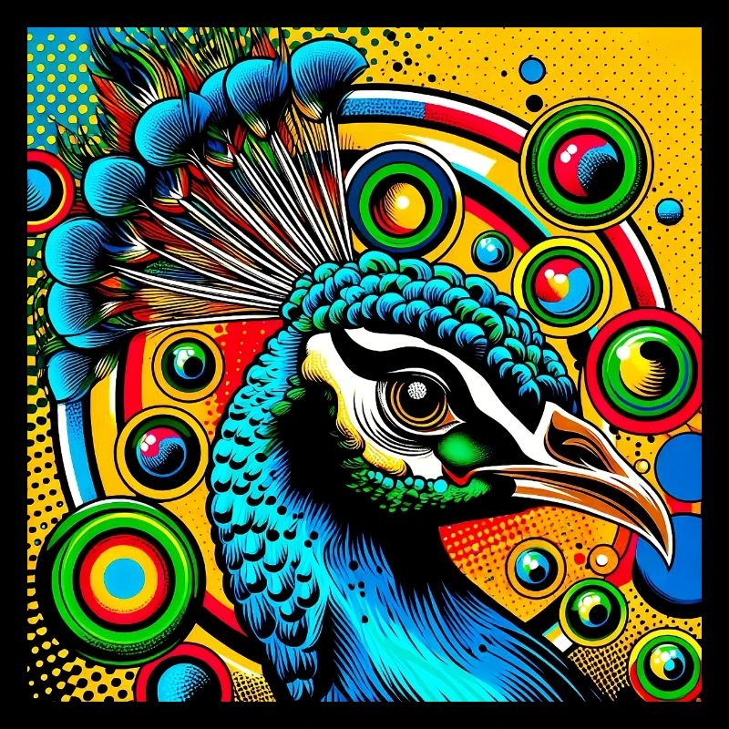 Peacock Pop Art