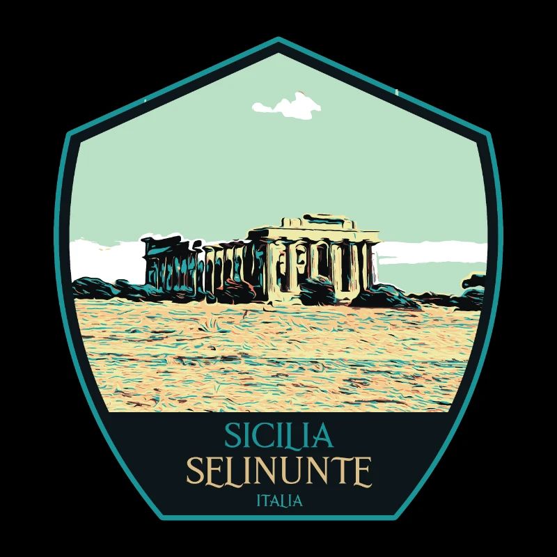 Illustration Griechischer Tempel in Selinunt, Sizilien