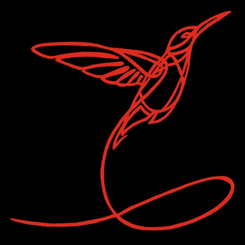 Oiseau étrange rouge