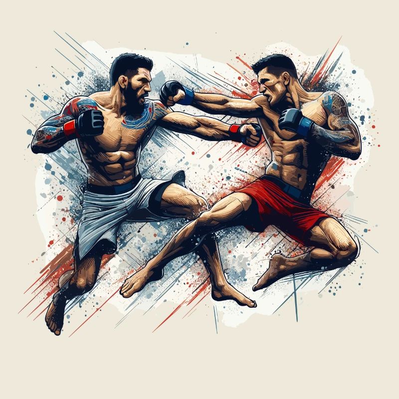 MMA Arts martiaux mixtes Combat Combattant Boxe Gesch