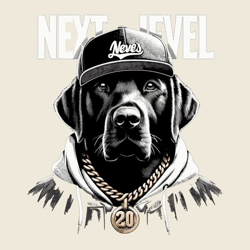 Cadeau pour chien labrador noir Next Level