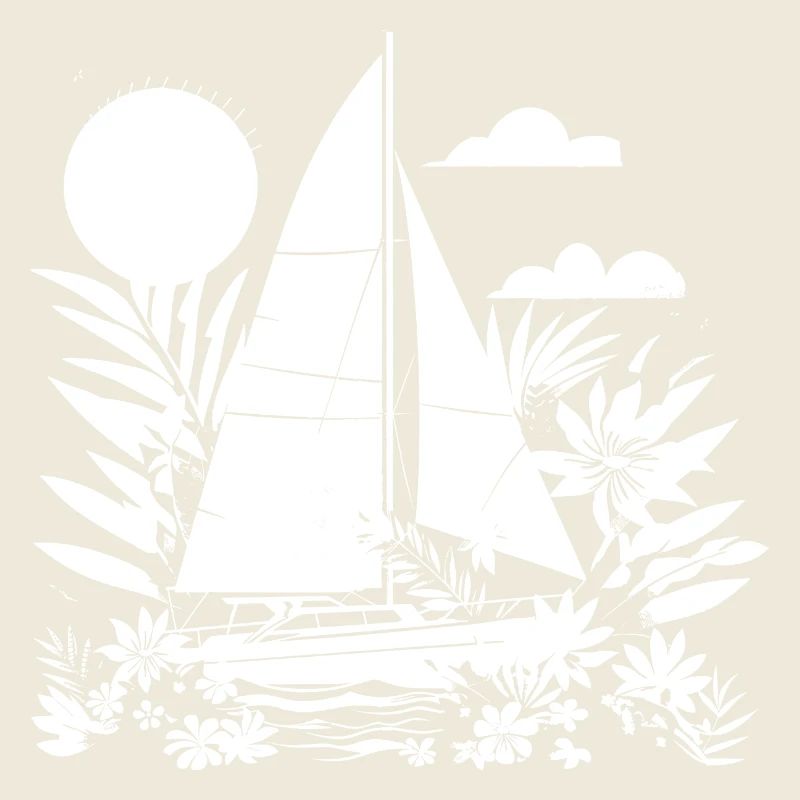 Look de bande dessinée de voile