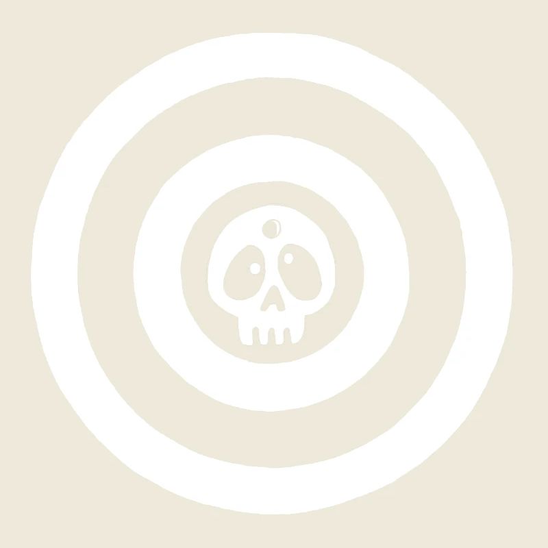 White target skull
