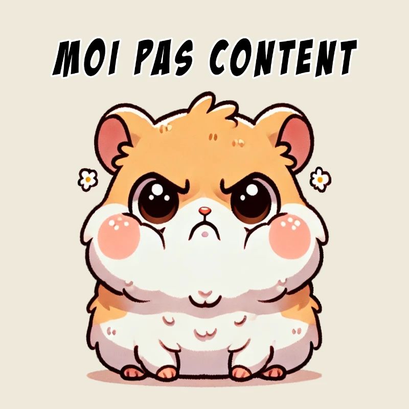 Hamster "Moi pas content"