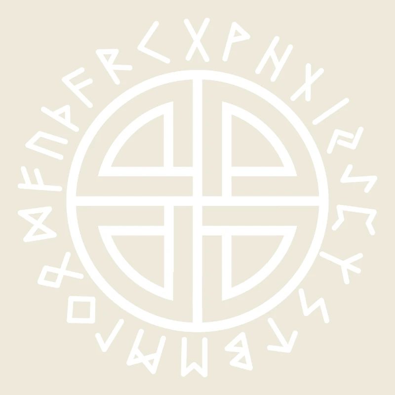 White runes shield knot