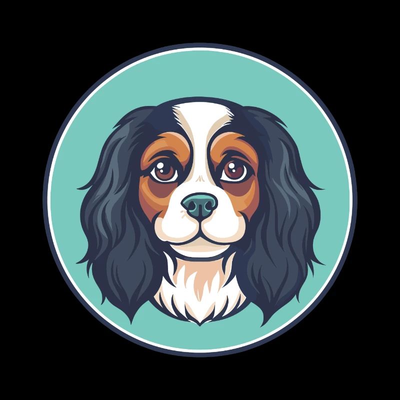 Cavalier King Charles Spaniel Hunderasse Karikatur