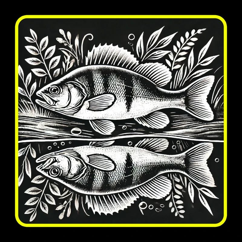 Conception de la silhouette d'un pêcheur à la