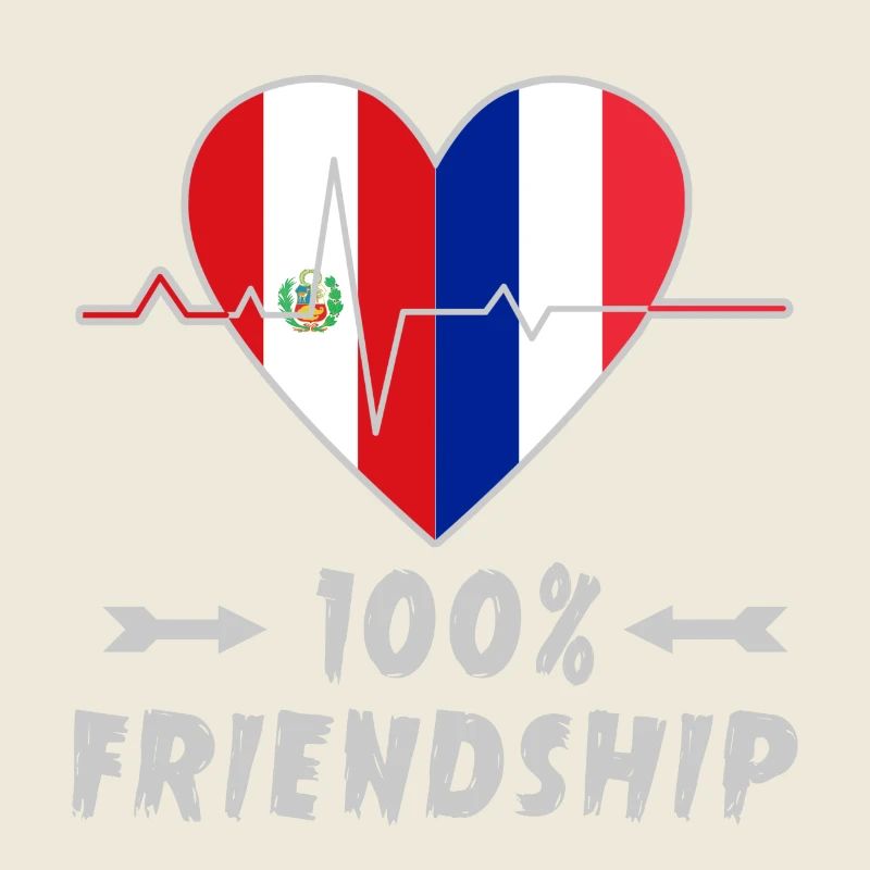 Peru und Frankreich 100% Freundschaft