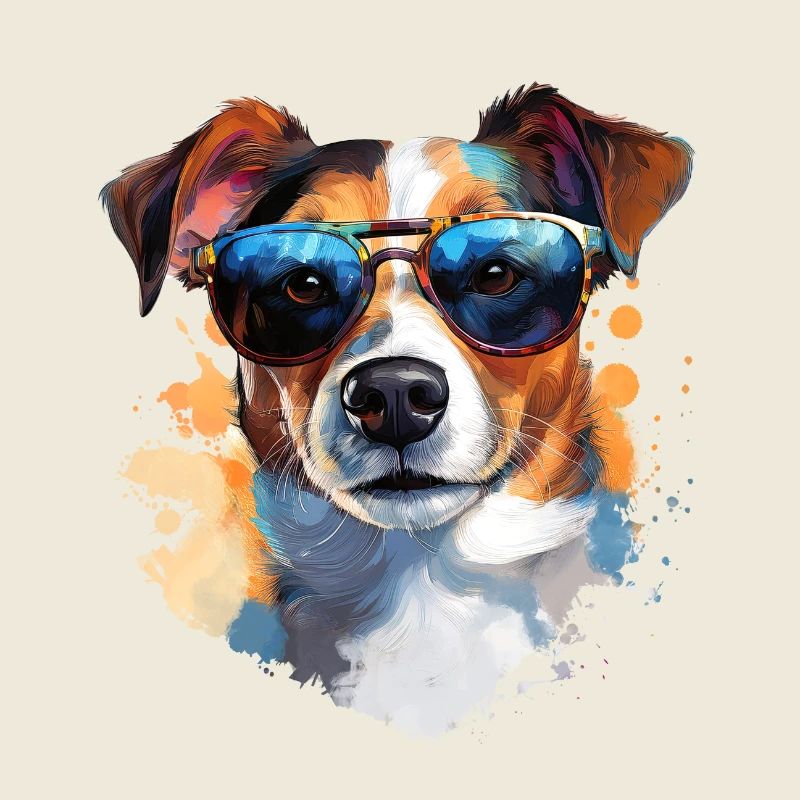 Jack Russel mit Sonnenbrille