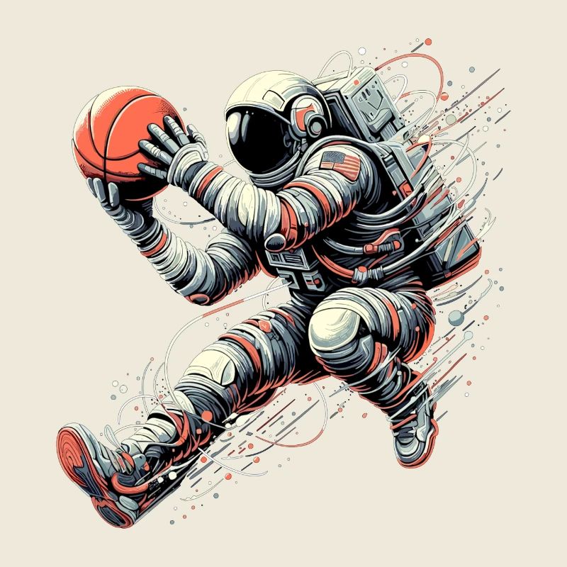 Basketball astronaute astronaute Spaceman cadeau