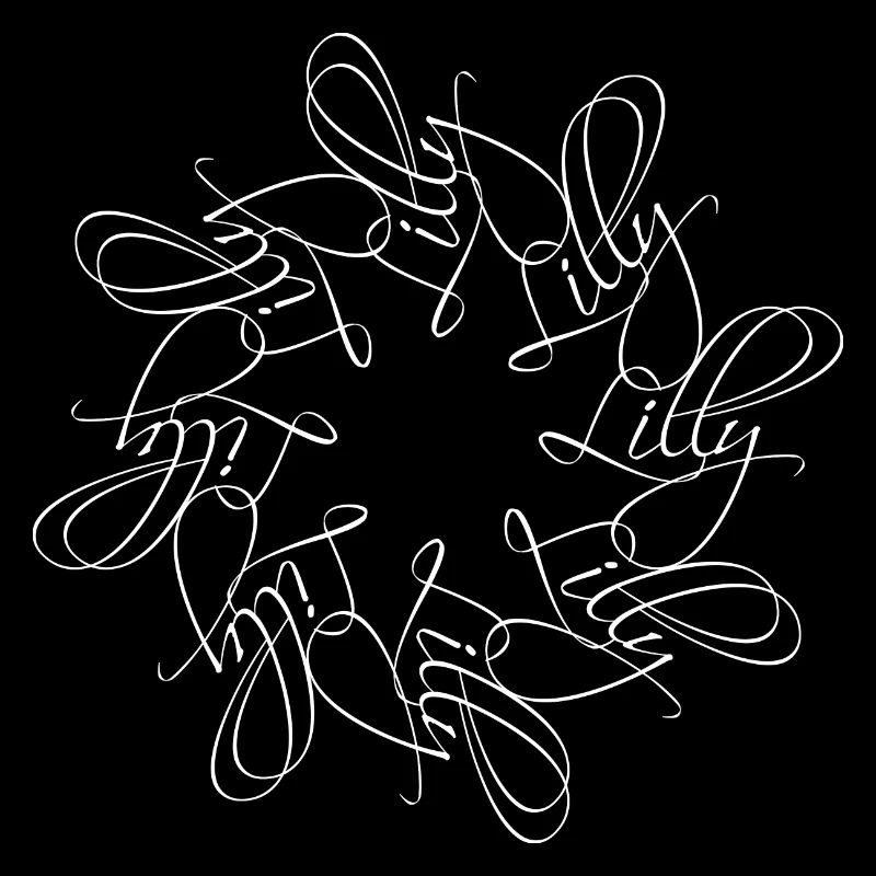 Lilly Name Namensmandala