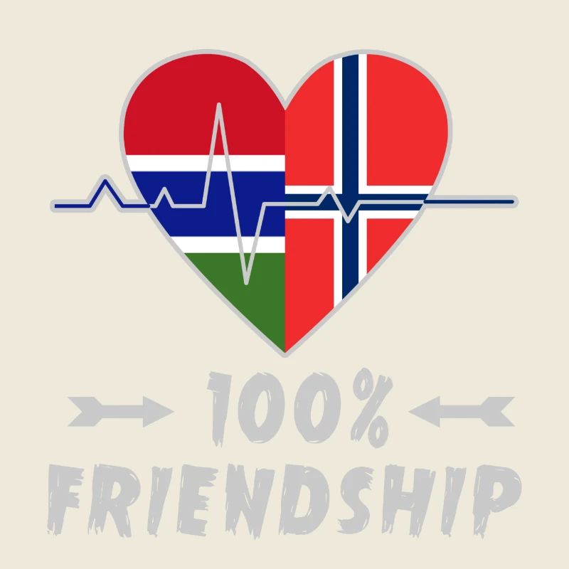 Gambia and Norway 100% friendship