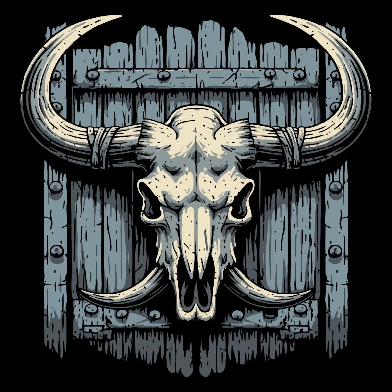 Bison-Schädel