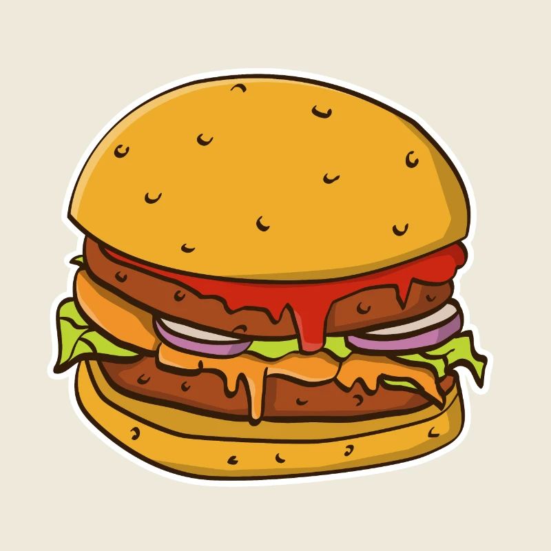 Image colorée d’un pain à hamburger.