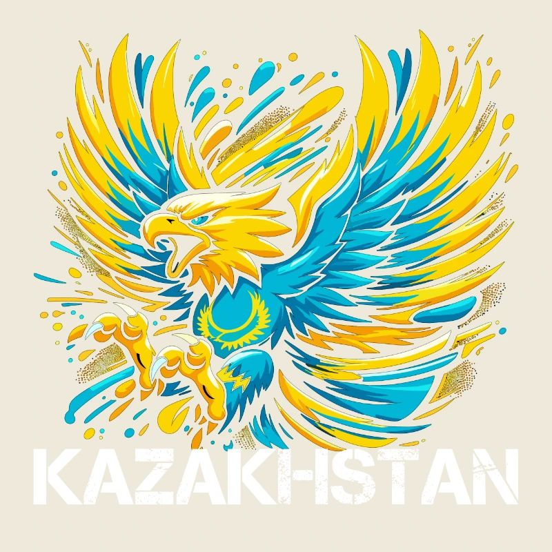 Kazakhstan Eagle Flag Flag Cool Gift