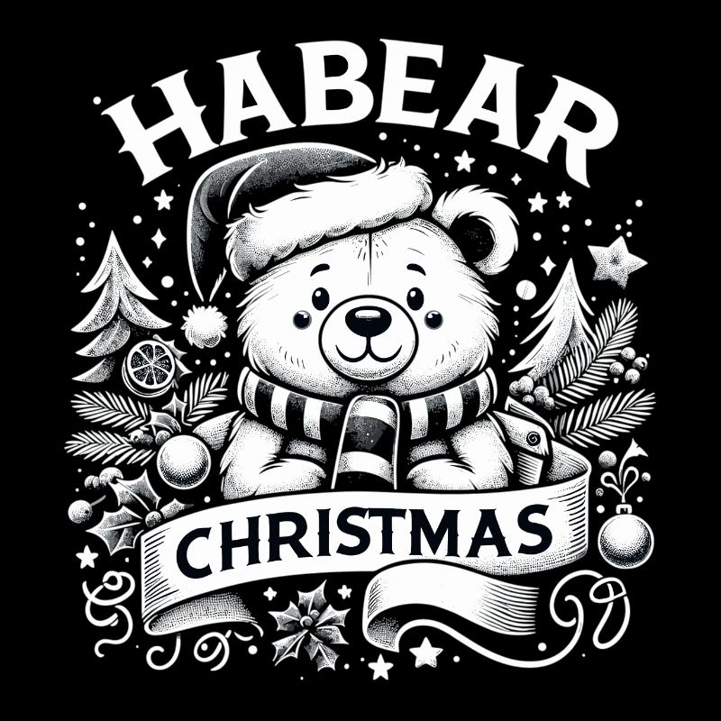 Habear Écharpe de Noël Ours Cadeau Mignon