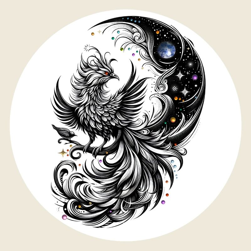 La comète Phoenix dans le cercle lunaire