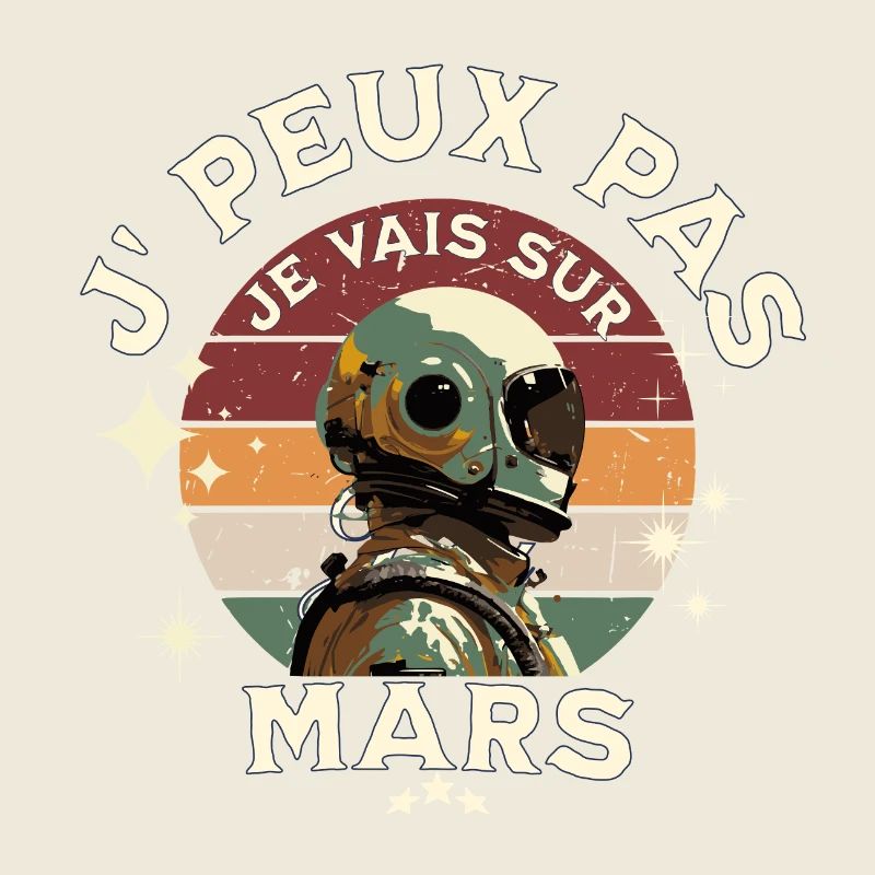 Astronaut ship on Mars