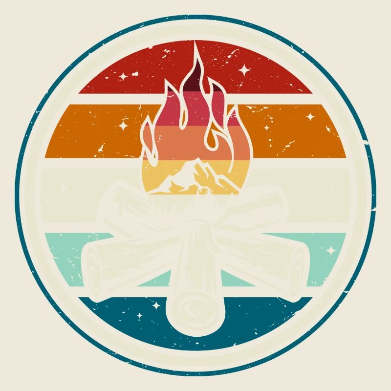 Campfire Crest Outdoors Badge