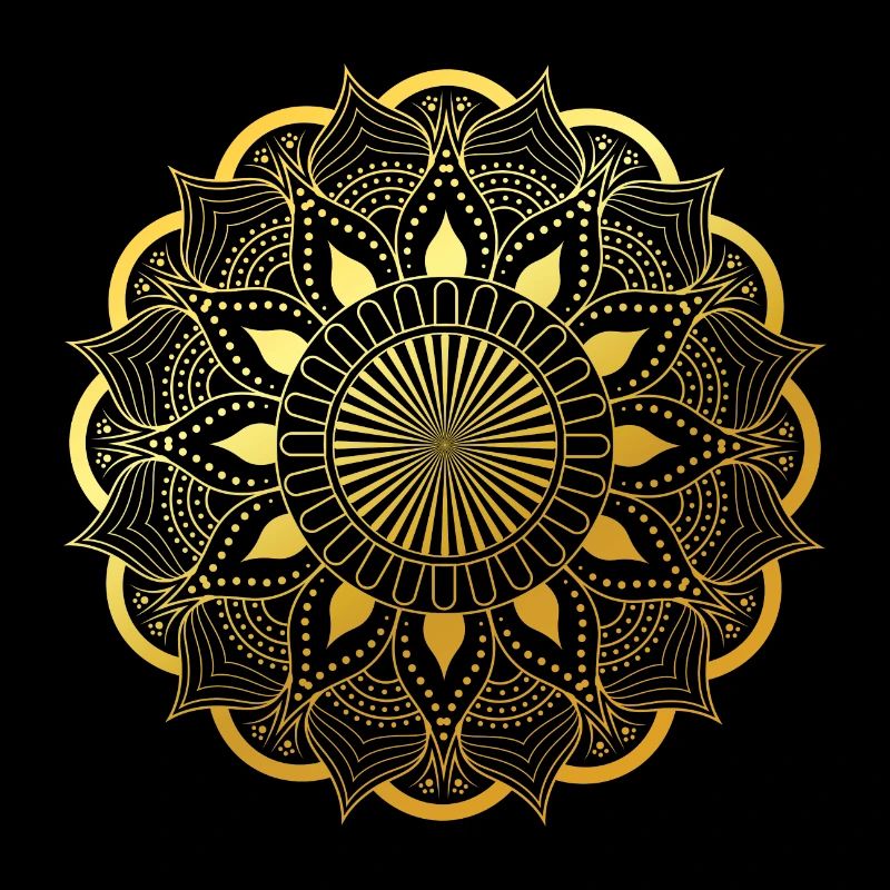 Mandala doré