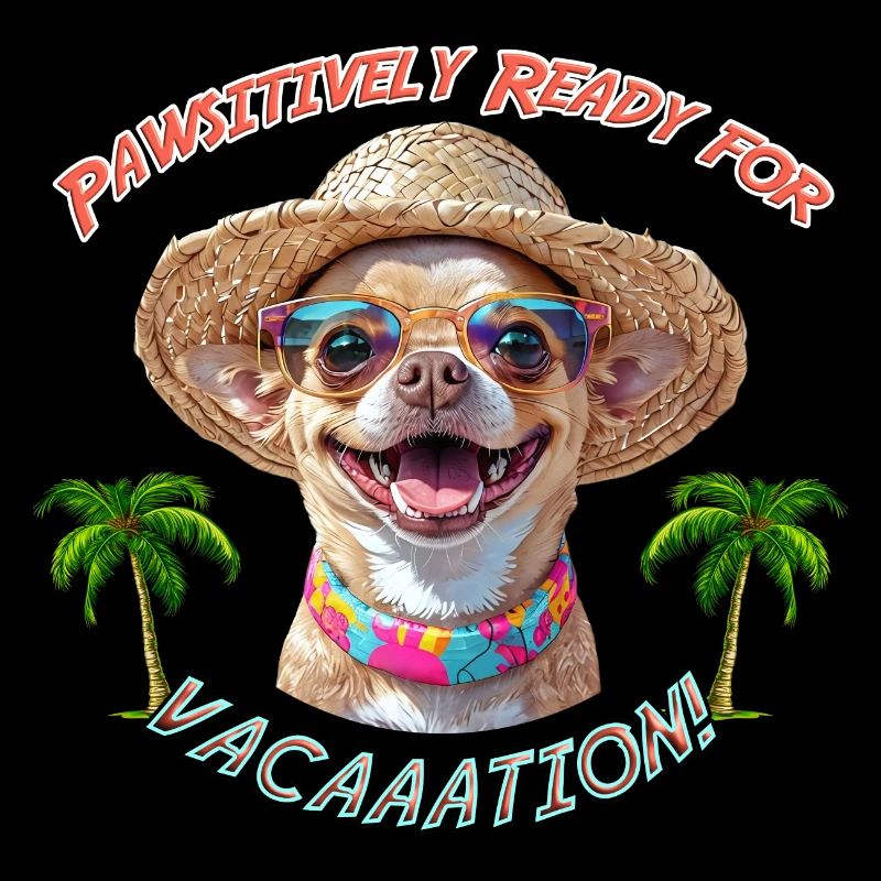 Chihuahua in summer look: Pawsitively Ready