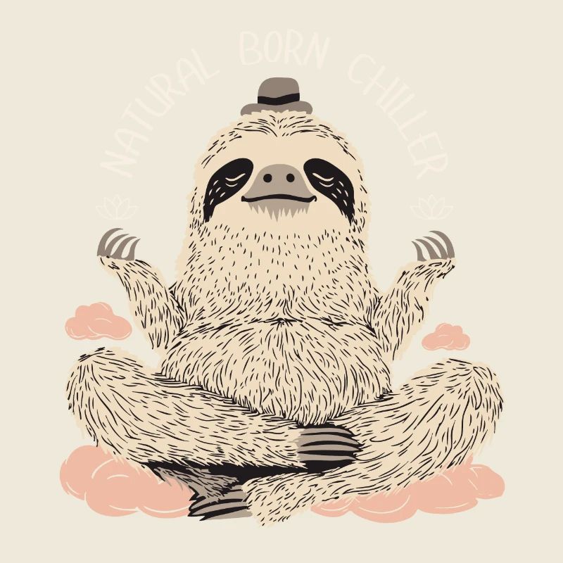 Zen Sloth – Cool Chill Motif