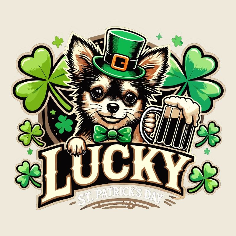 Saint-Patrick Leprechaun Chihuahua Heureux
