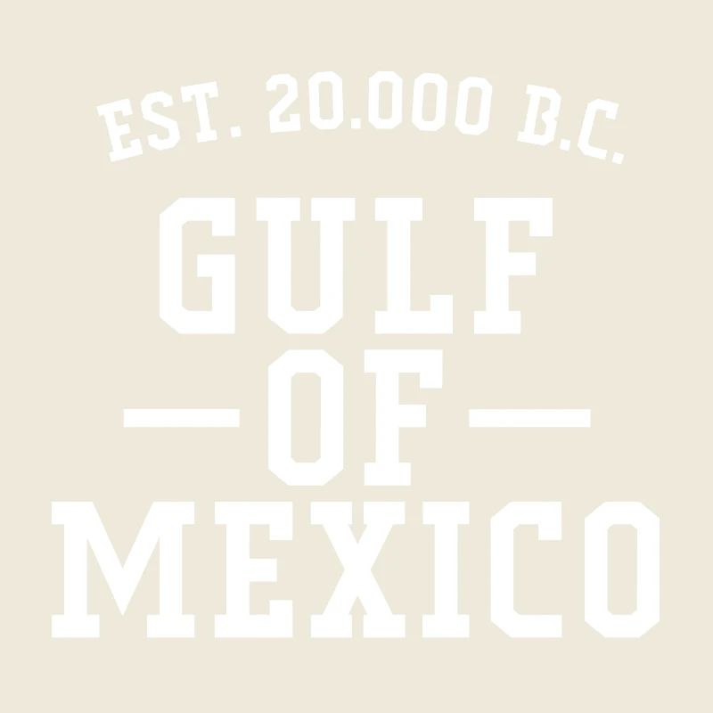 Golfe du Mexique (lettres blanches)