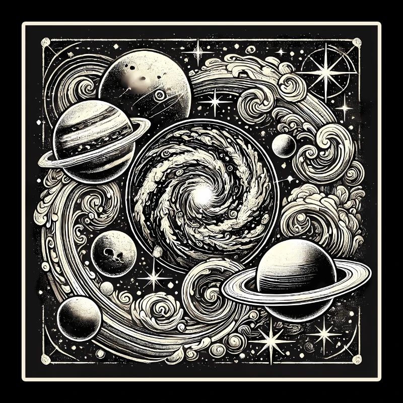 Cosmic Universe Retro Style