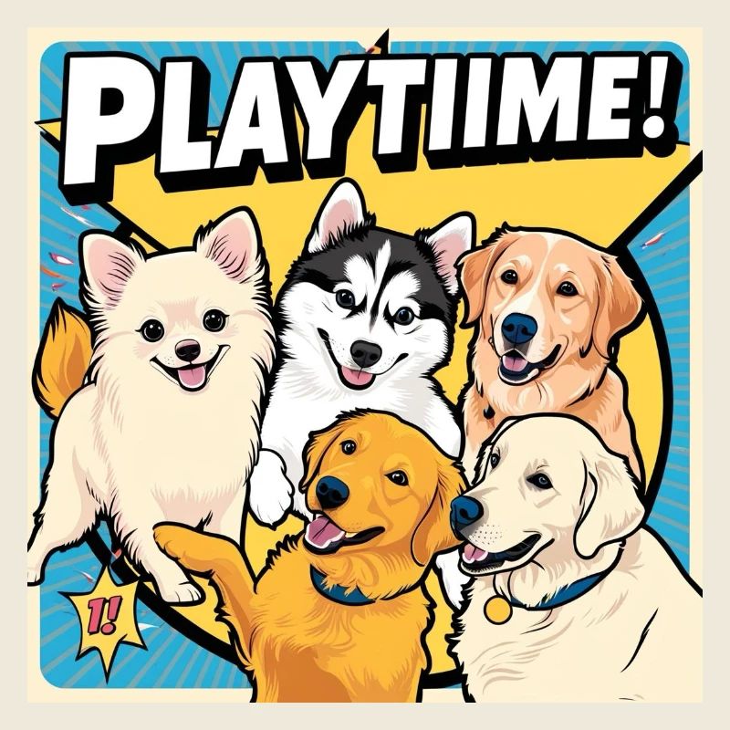 Chiens de bande dessinée - Temps de jeu