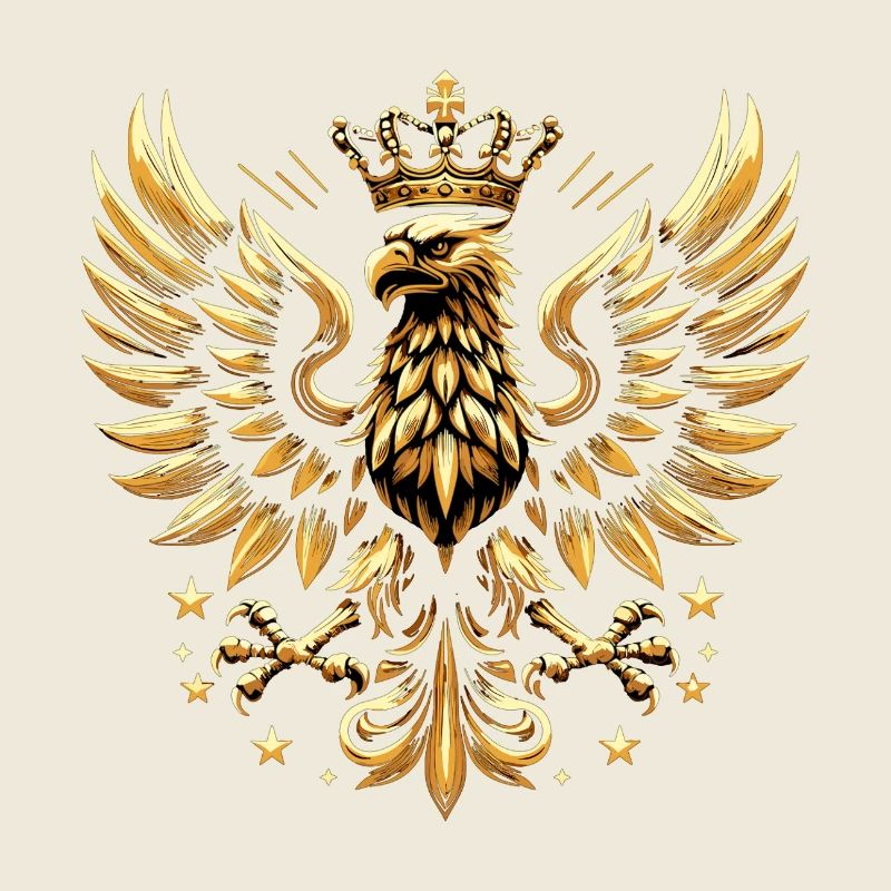 Poland Polska Eagle Gold Epic Flag Gift