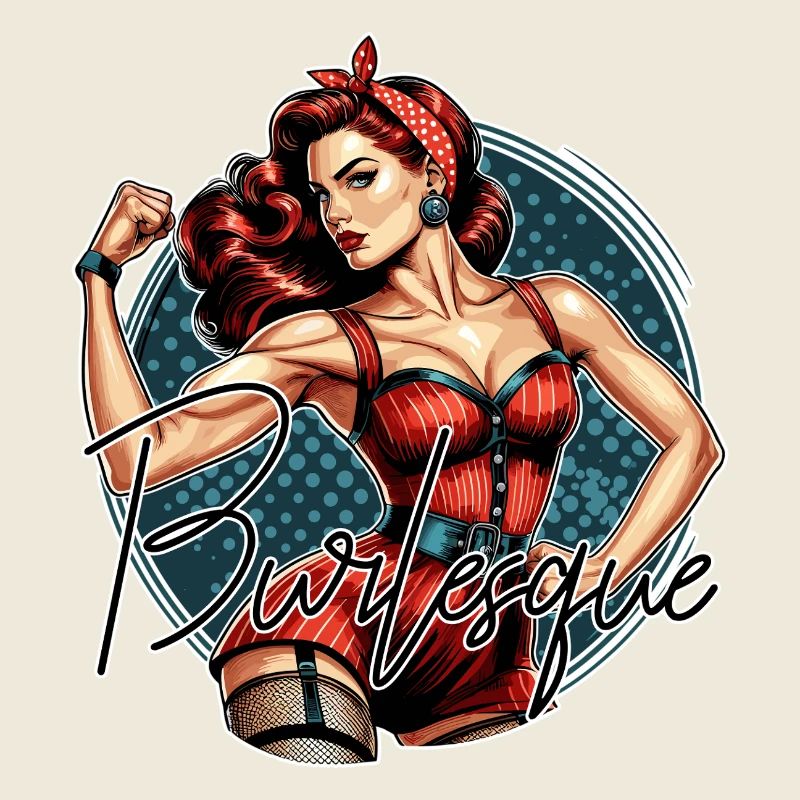 Starke Frau Burlesque Strapse Dessous Geschenk