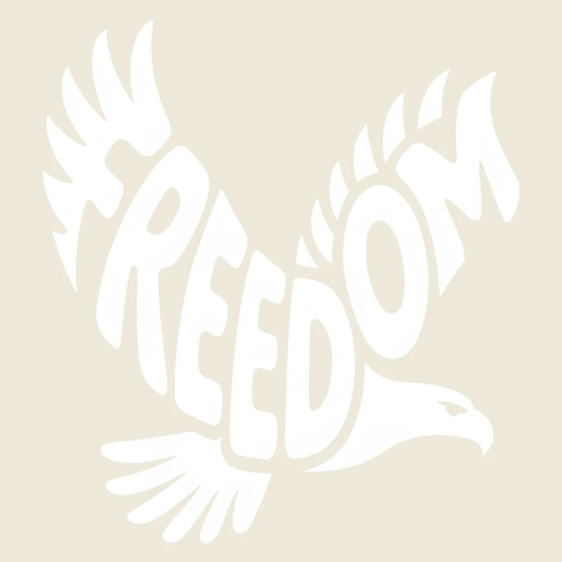 Freedom - Cool Bald Eagle Logo