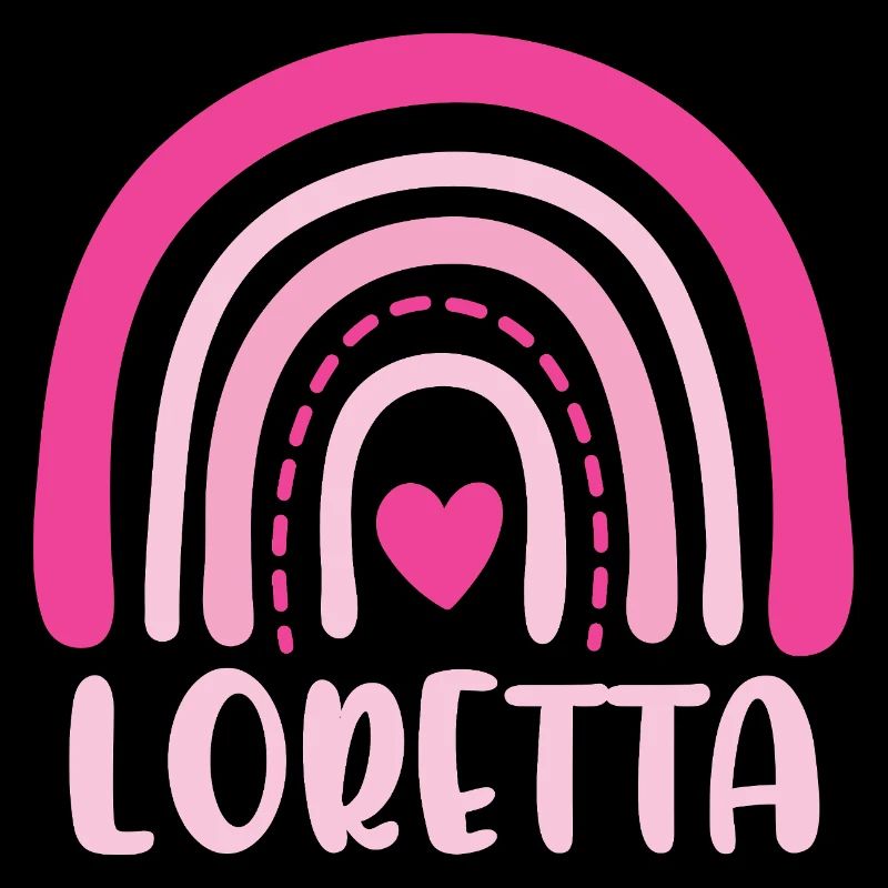 Loretta Pink Boho Regenbogen mit Herz