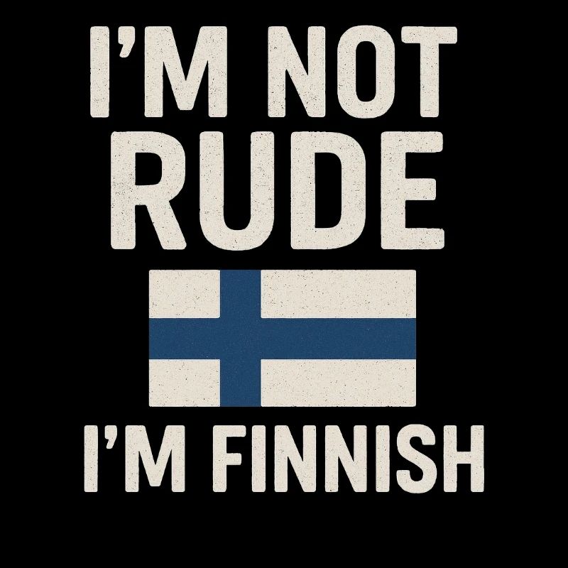 Finnish flag. Not rude
