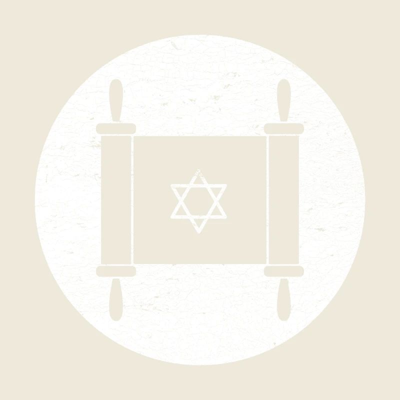 Torah scroll in a white circle