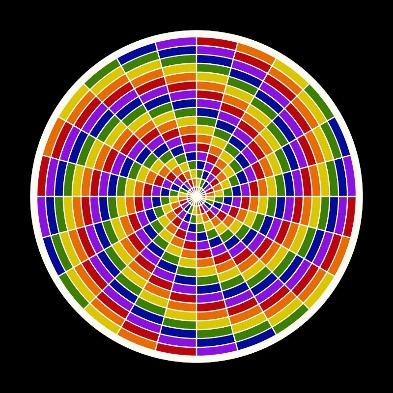 Conception d’art en spirale colorée