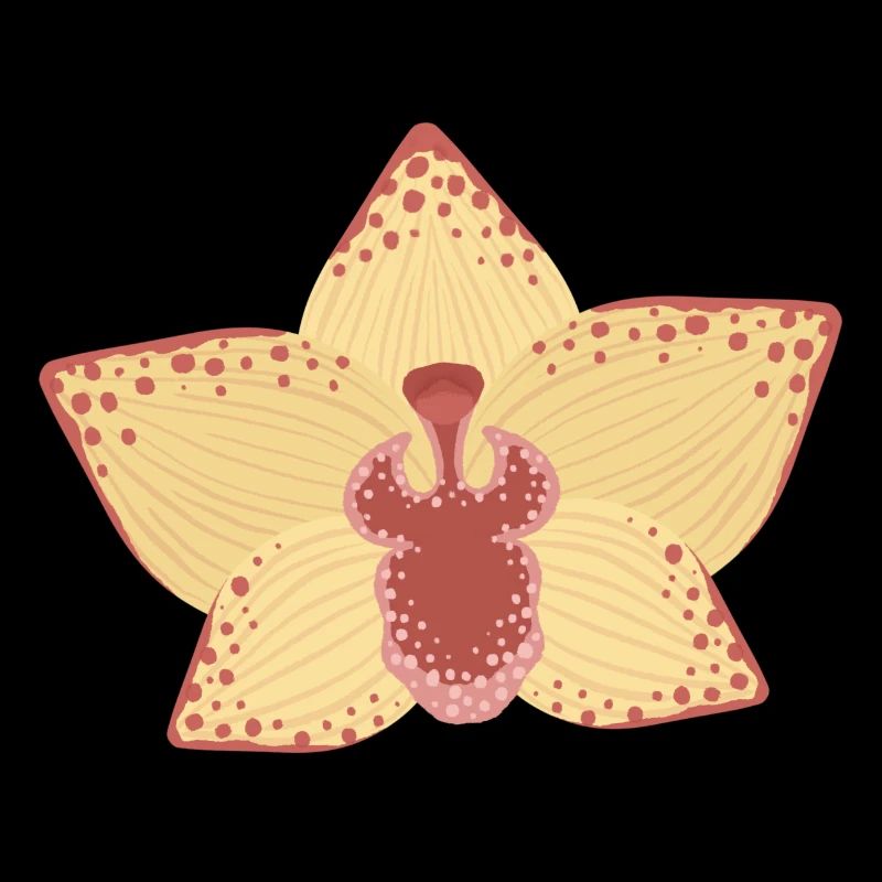 Illustration élégante de fleur d’orchidée